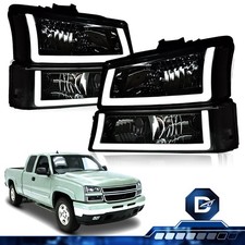 Fit For 2003-2006 Chevrolet Silverado 1500 2500hd 3500 Headlights Bumper Light