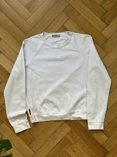 Prada Sport, Vintage Prada Sport Collection Red Tab Unisex Sweatshirt