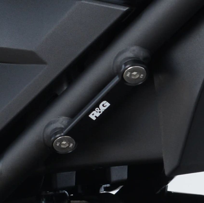 R&G Rear Foot Rest Blanking Plate Black (Single) Kawasaki Z250 2019