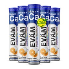 Calcium + C Vitamin Brausetabletten Knochen Zähne Immunsystem Vegan Zuckerfrei
