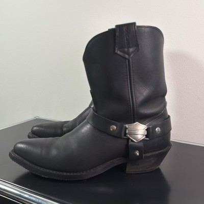 Harley Davidson Cowboy Boots W/ Buckle Sz 9 (mens) | eBay