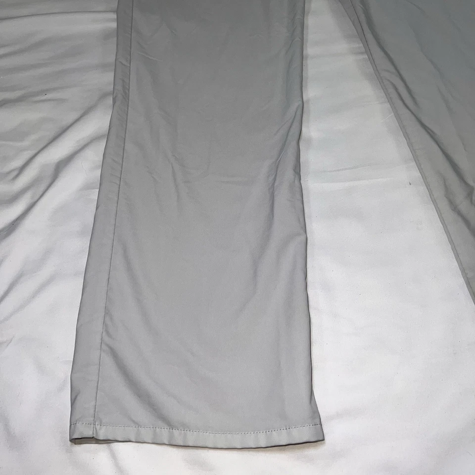 Travis Mathew Golf Pants Men's Size 38X33 Light Gray Flat Front Stretch Chinos - Image 2 of 4