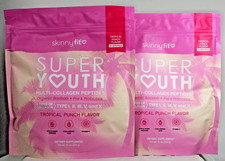 *2 Pack* Skinny Fit Super Youth Collagen Peptides - Tropical Punch - EXP: 08/27