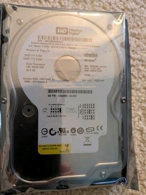 Western Digital WD800BB-63JKC0 80GB Hard Drive New Old Stock 2007 Factory Sealed