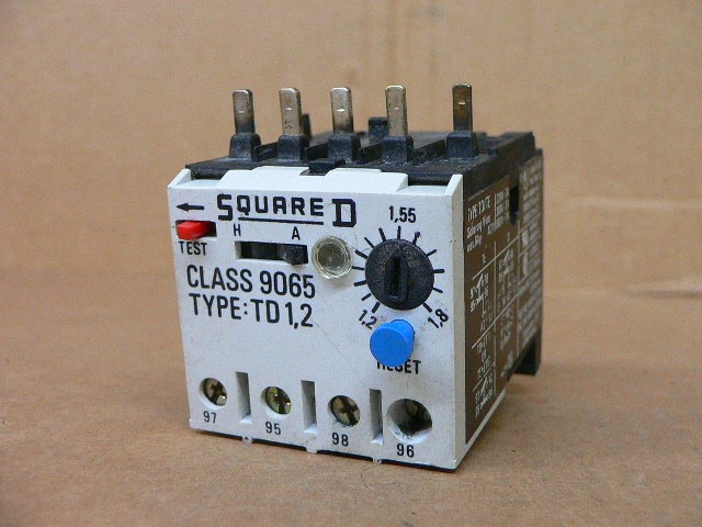 Square D 9065-Td 1,2 9065 Td1, Overload Relay Electrical Control Square