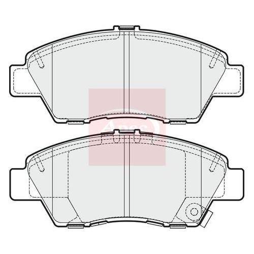 For HONDA JAZZ IV GK 2013 on BRAKE PADS (FRONT) (R90) PAD1675