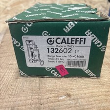  NEW CALEFFI 1" Balancing valve with Flow Meter 10-40 litre / Min  132602