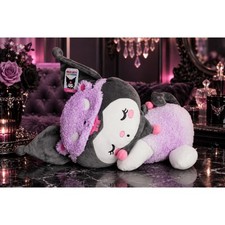 Jazwares Sanrio Kuromi 18 Inch Sherpa Sleeping Plush With Tag
