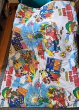 Vintage Nintendo Mario and Zelda 1988 Comforter Blanket 100x80 Inches fair