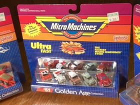 Micro Machines Sealed Lot 1980s Golden Age Collection Farm Vehicles Deluxe Col 3