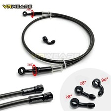 Motorcycle Brake Hose Stainless Steel Braided Line 360 Rotatable Banjo 400-2100