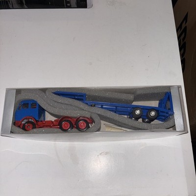 Conrad 1/50 Mercedes-Benz Semi Lowloader Meiller Truck - Blue/Red Diecast Nib