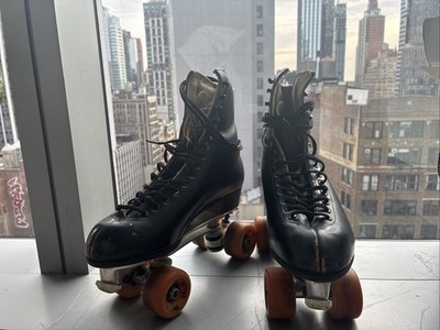 VINTAGE RIEDELL ROLLER SKATES SURE GRIP CLASSIC PLATES PACEMAKER WHEELS Size 8