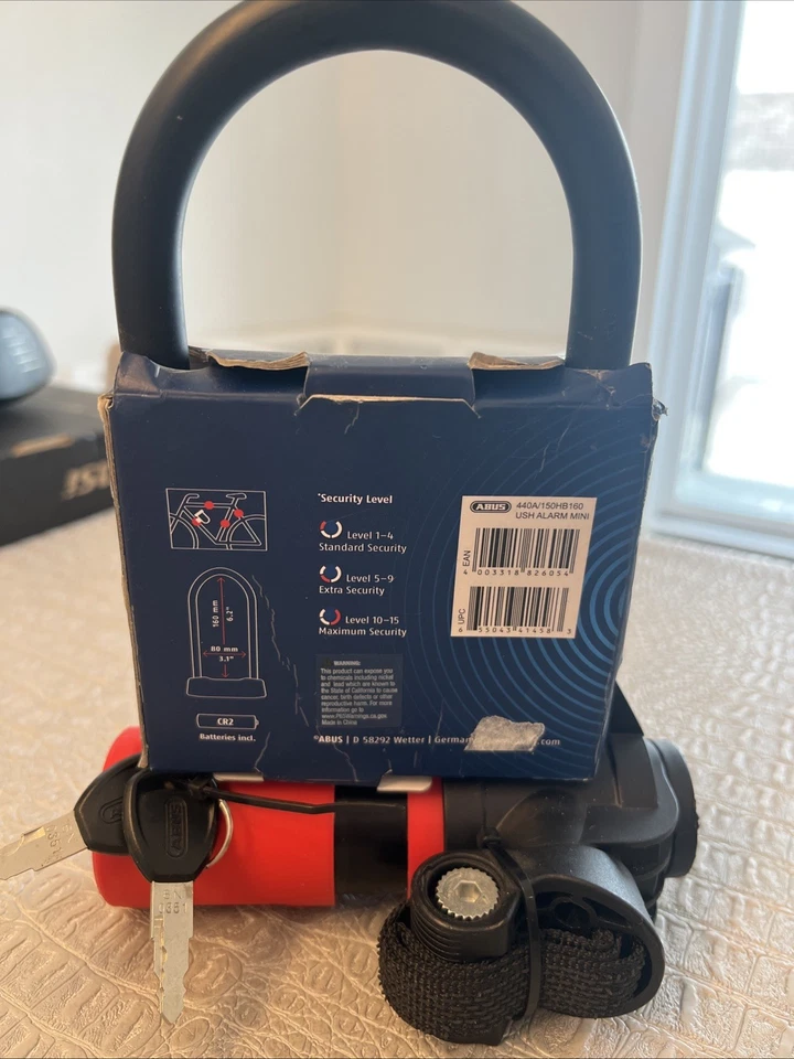 Abus 440 Mini U Lock Alarm New - Image 2 of 2