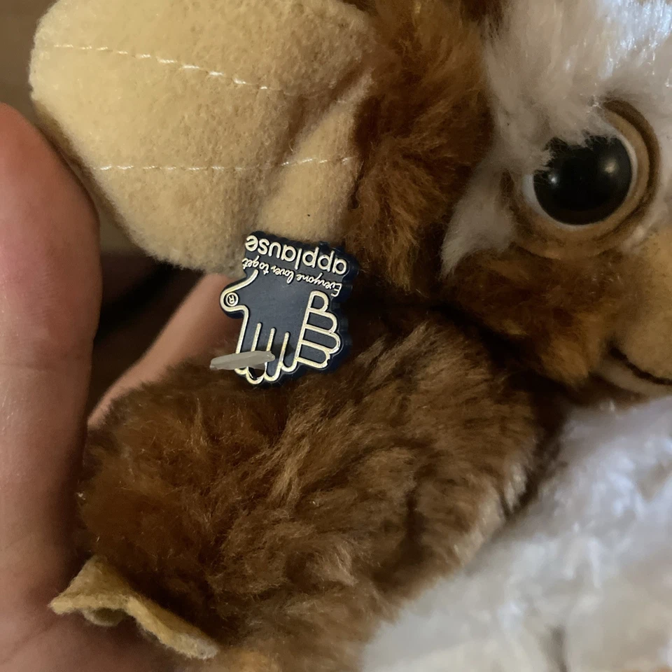 Плюшевая мягкая кукла Gremlins Gizmo Applause винтаж 1984 7 дюймов игрушка поп-культура б/у в отличном состоянии - Изображение 3 из 4