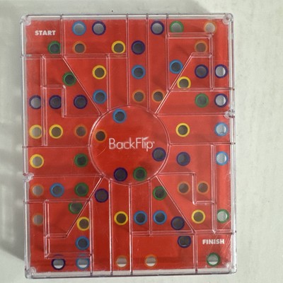 Binary Arts BackFlip 2 Sided Guided Ball Maze 1991 Puzzle Stock #5711 Vintage
