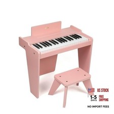 Kids Piano Keyboard, 37 Keys Digital Piano for Kids, Music Pink Basic