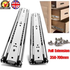 Heavy Duty Cabinet Cupboard Drawer Ball Bearing Runners Slides Draw 14-28 inch