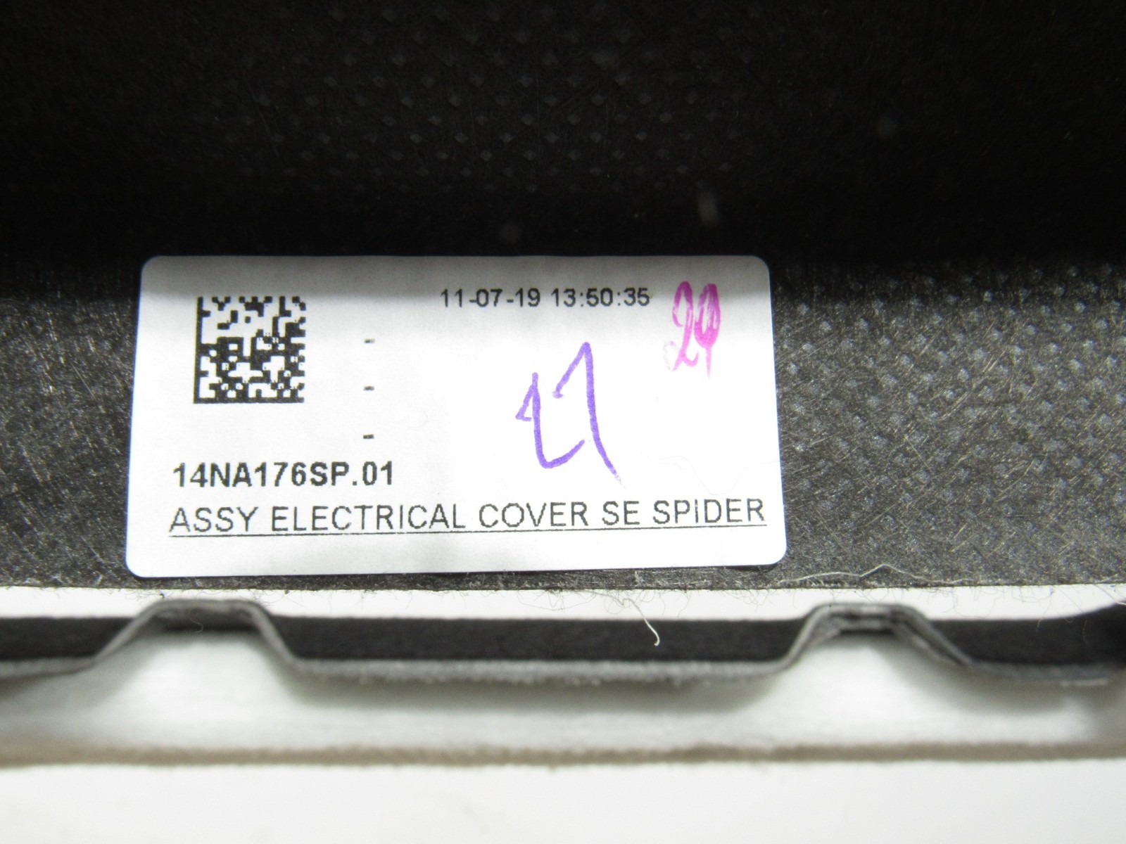 17-20 Mclaren 720S 720 2020 Rear Spider Electrical Cover Panel Trim #3
