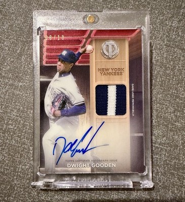 2024 Topps Tribute Threads Game Patch  Doc Dwight Gooden Auto /10 Yankees 