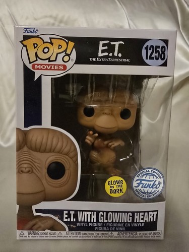Funko Pop! ET The Glowing Heart #1258 Exclusive Vinyl Figur