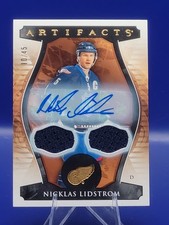  2023-24 Upper Deck Artifacts NICKLAS LIDSTROM /45 AUTO #170 DETROIT REDWINGS SP