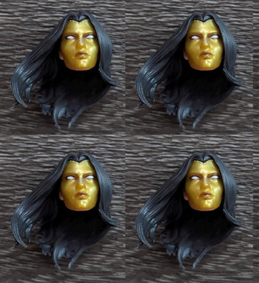 4 Marvel Legends Madame Masque GOLD HEAD Custom Fodder (Crossbones 2 Figure Pack