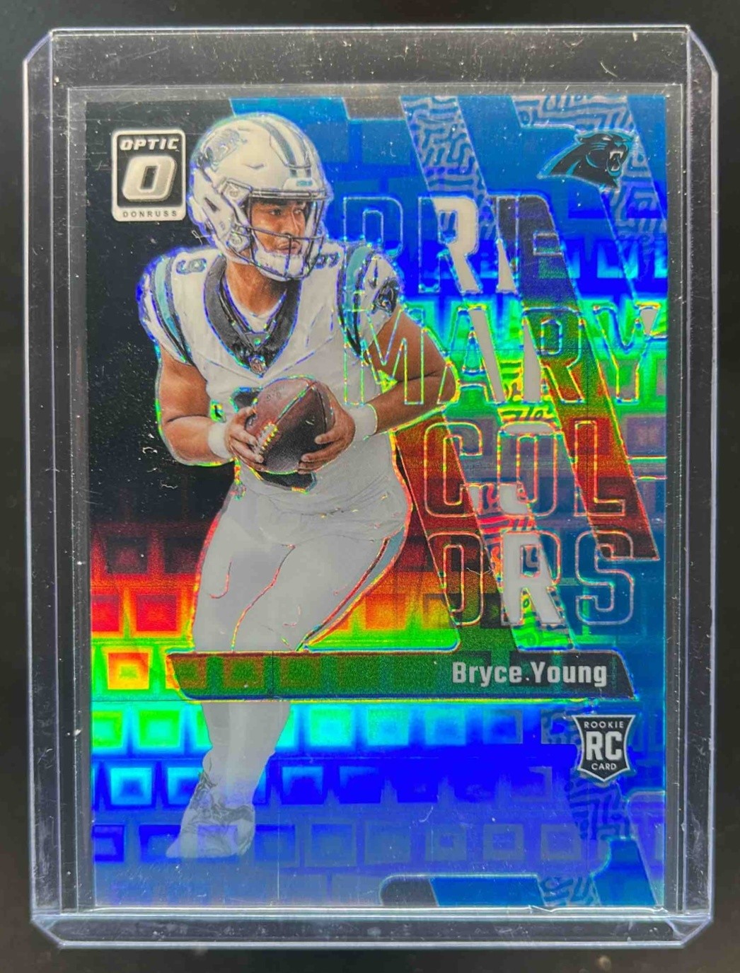 2023 Donruss Optic Bryce Young Primary Colors RC Black Pandora #19/25 Panthers