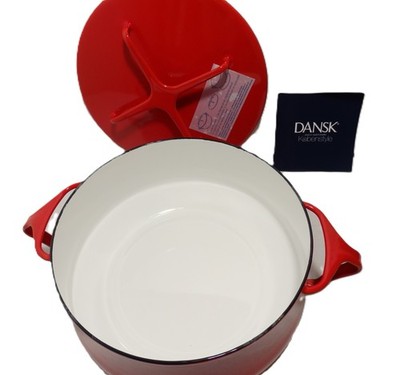Vintage Dansk Kobenstyle Covered Casserole Red 2.3 Qt France IHQ Jens Quistgaard