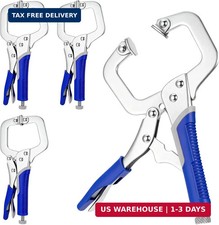 4 Pcs 6 Inch C Clamp Locking Pliers Vise Grip Clamps Heavy Duty Vise Grip Weldin