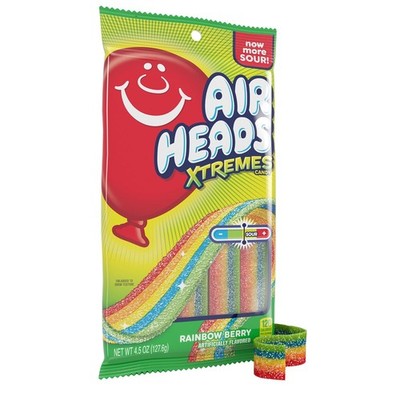 Airheads Xtremes Belts Candy, Chewy Candy Package, Rainbow Berry Fruit Flavor Ar