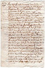 1696 French Manuscript Law Document Bayeux Bishop Francois De Nesmond Decree