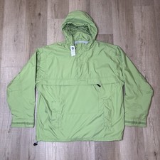 Vintage Gap Windbreaker Hooded Anorak 1/2 Zip XL Green Pullover Gorp Outdoor NWT