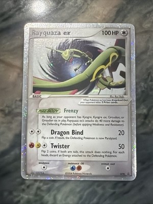 Rayquaza ex 100HP ポケモンカード Pokémon Rayquaza ex 039 Nintendo Promo Holo Basic Card 100 HP