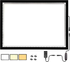 A2 LED Tracing Light Pad Dimmable 3 Color Modes 10000 Lux Diamond Art Drawing