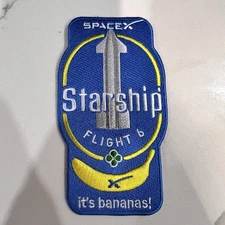 Authentic SPACEX -STARSHIP TEST FLIGHT-6 -SUPER HEAVY- Mission Employee PATCH