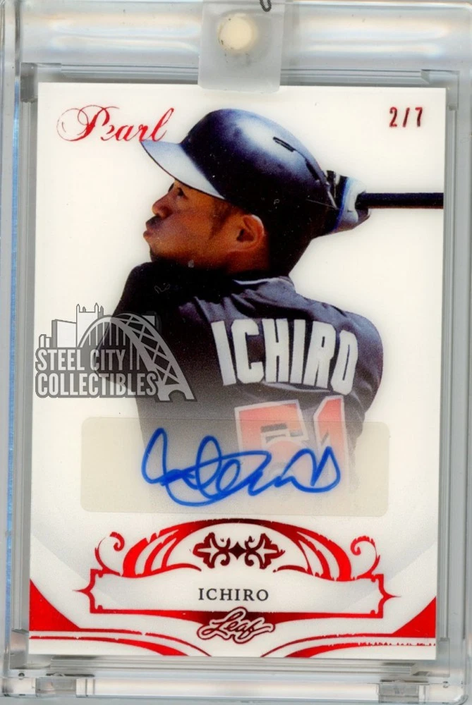 Leaf Ichiro Suzuki Autographed Baseball Sports Trading Cards
