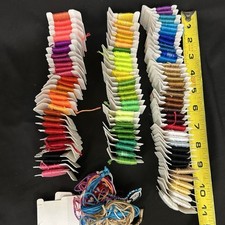 Friendship Bracelet Kit Embroidery Floss Colored String Hobby DIY Crafting