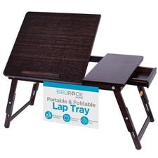 Sofia  Sam Bamboo Laptop Lap Tray with Adjustable Legs  Foldable Breakfast ...