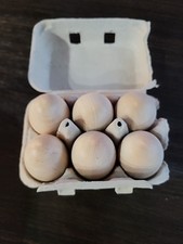 6pcs Camden Rose Wooden Fake Eggs In Carton Kitchen Cooking Gift