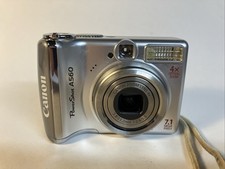 Canon PowerShot A560 digital camera, 7.1 MP, works, w/issues, READ