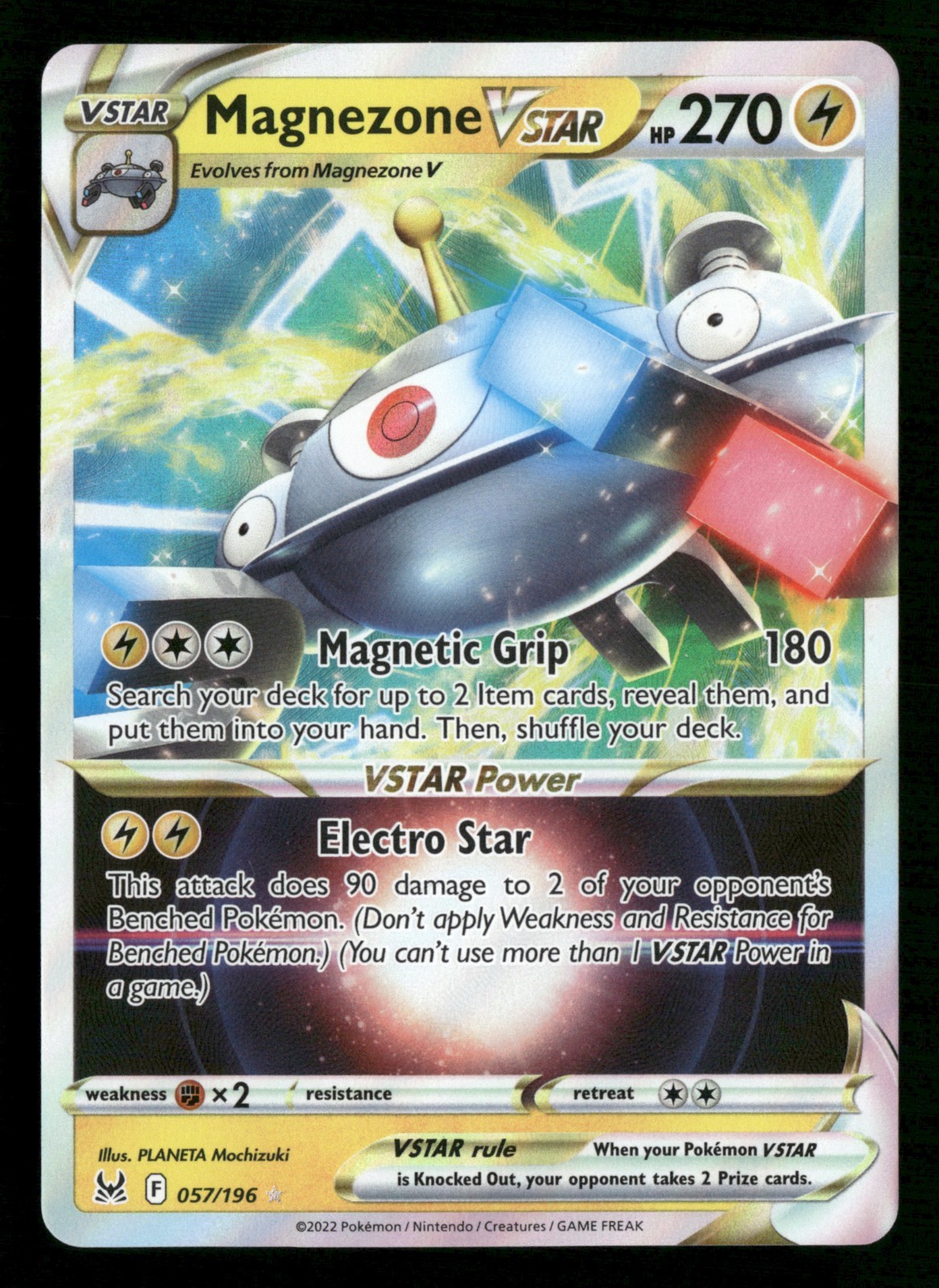 Magnezone Vstar - 057/196 - Ultra Rare - Lost Origin - Pokemon Card - NM/M