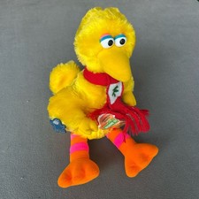 Applause Sesame Street Big Bird Bean Plush Doll with Scarf
