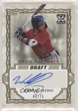 2020 Leaf Ultimate Draft Gold 49/75 Wilderd Patino #BA-WP1 Auto 9cf