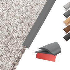 Flexible PVC Carpet Edge Trim Strip Self-Adhesive Floor Transition Waterproof Ed