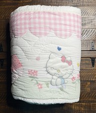 Pottery Barn Kids Hello Kitty&reg; Cottage Quilt  Twin  Open Box ! Read