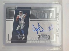 2016 Contenders Dallas Cowboys Dak Prescott Autograph Rookie On Card Auto RC