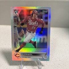 2022 Topps Series 2 TJ Friedl Rookie Card Rainbow Foil #546 Cincinnati Reds RC. rookie card picture