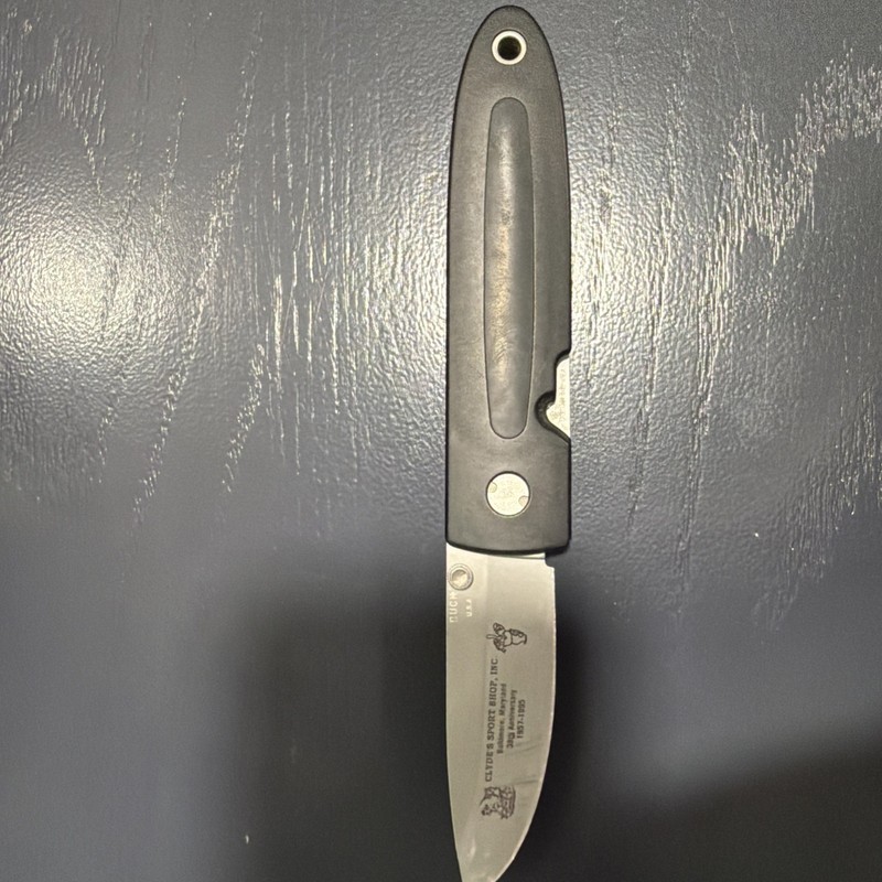 * BUCK 180 PATENT PENDING CROSSLOCK KNIFE 1995  N32B Clyde’s Sport Shop