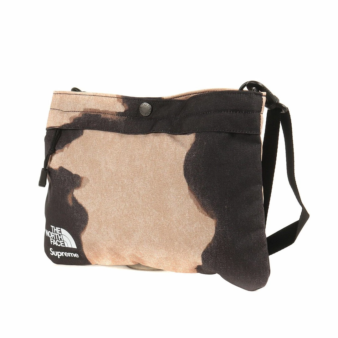 Sac Supreme 21AW THE NORTH FACE imprimé denim blanchi épaule occasion BEEG 0